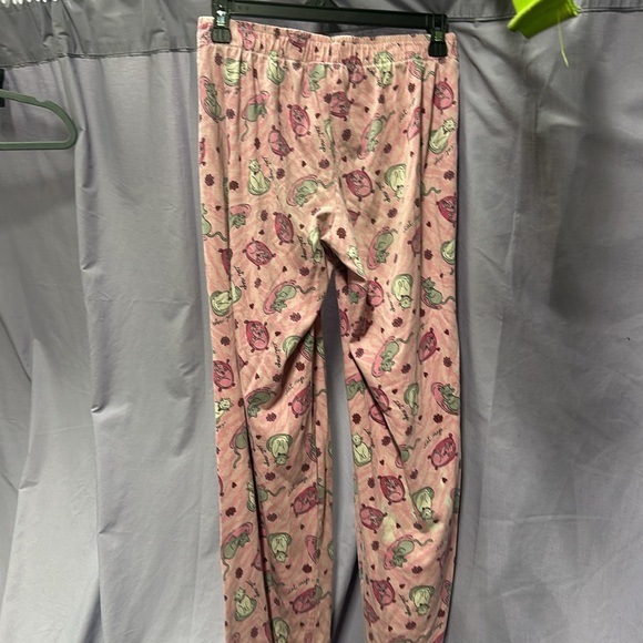 Small sleepwear pajama pants pink with cats pattern taking a cat nap - Picture 3 of 4